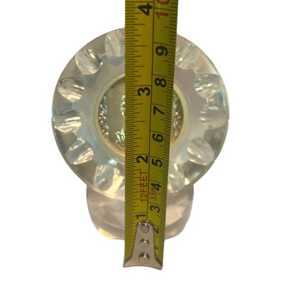 Embossed Silver Laxmi Acrylic Frame with Pedestal Goddess of Wealth Temple - Picture 6 of 6